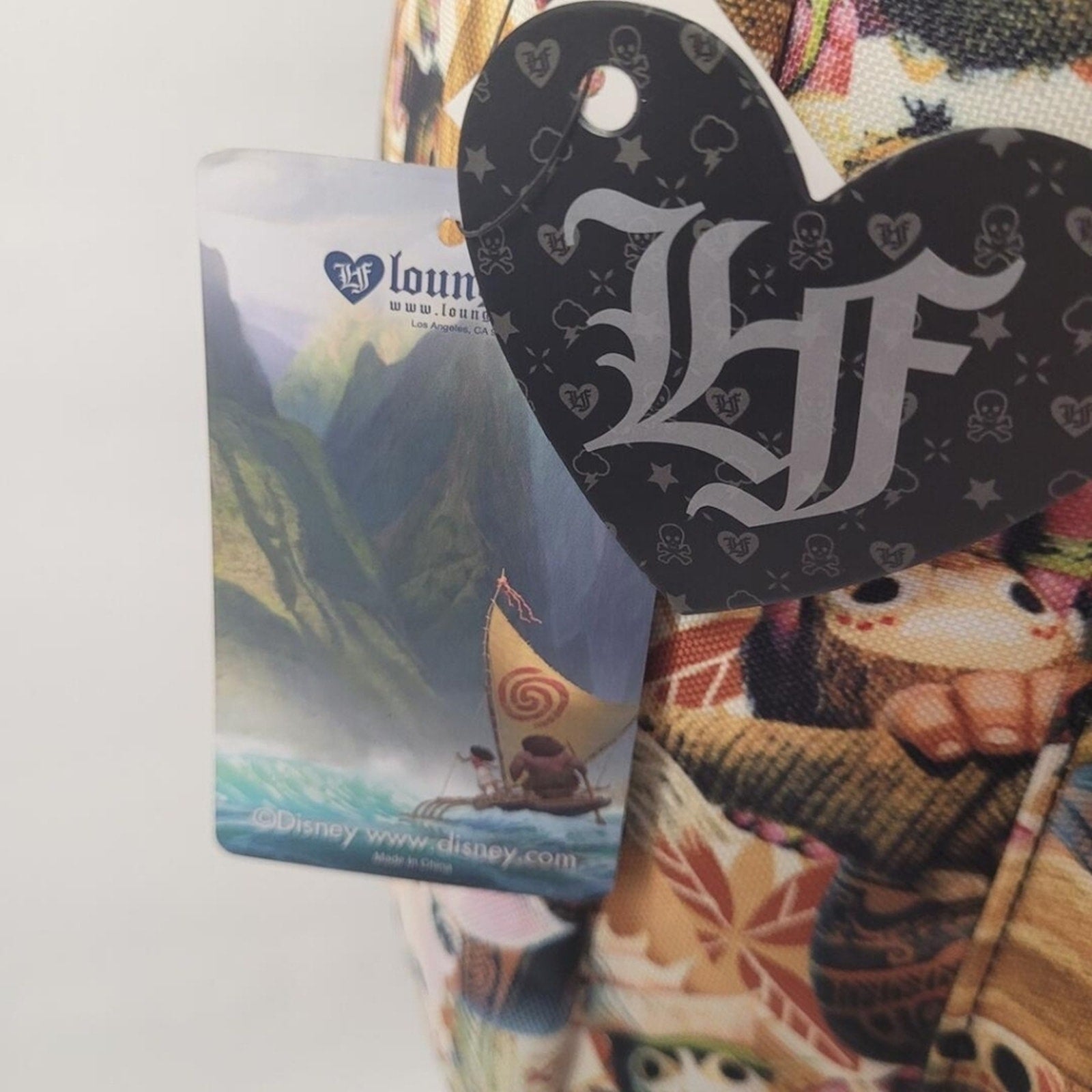 NWT Rare Loungefly Disney Heart Logo Moana Backpack – 2017 Full Size