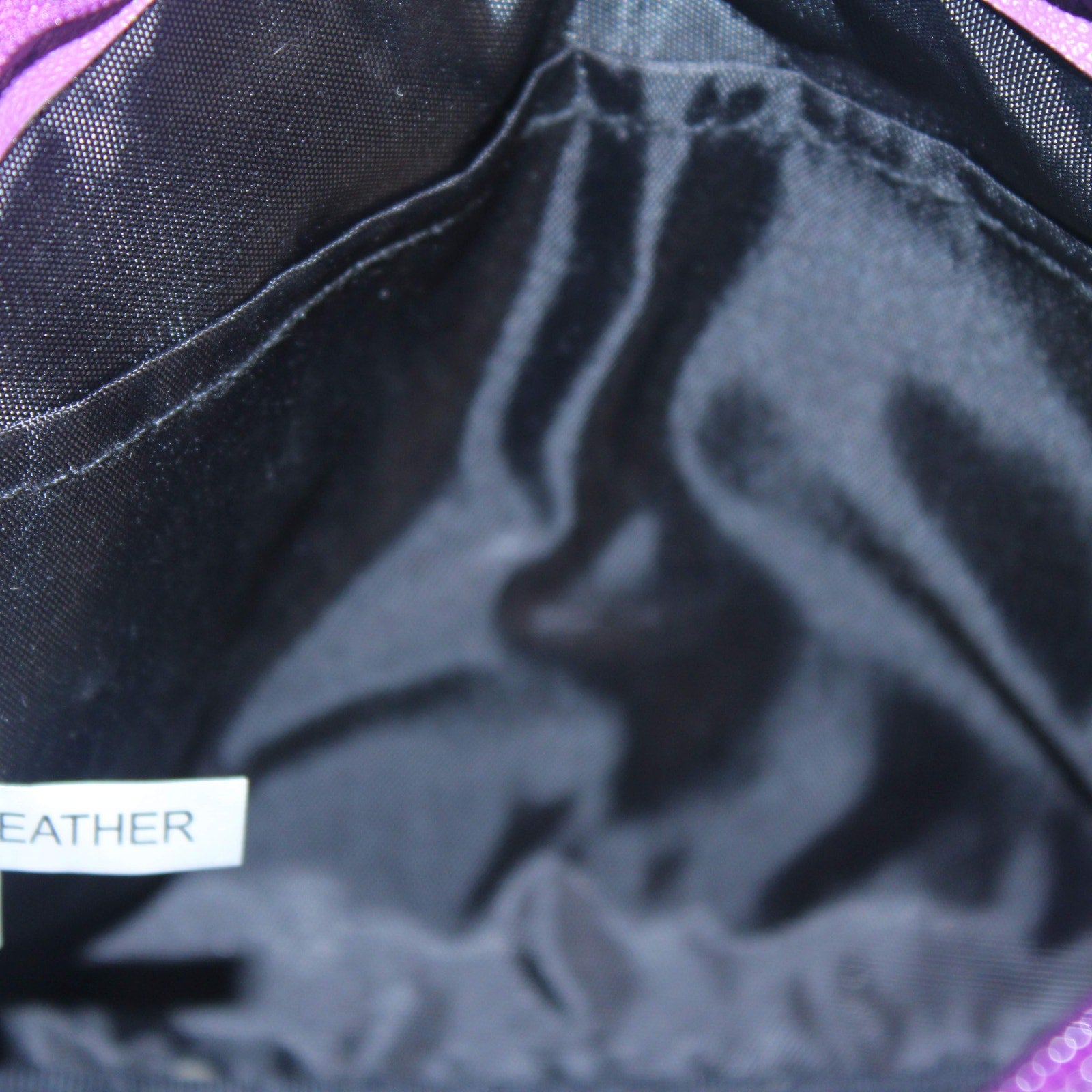 Loungefly Disney Frozen Heart Logo Makeup Bag • 2014 • Purple Faux Leather • NWT