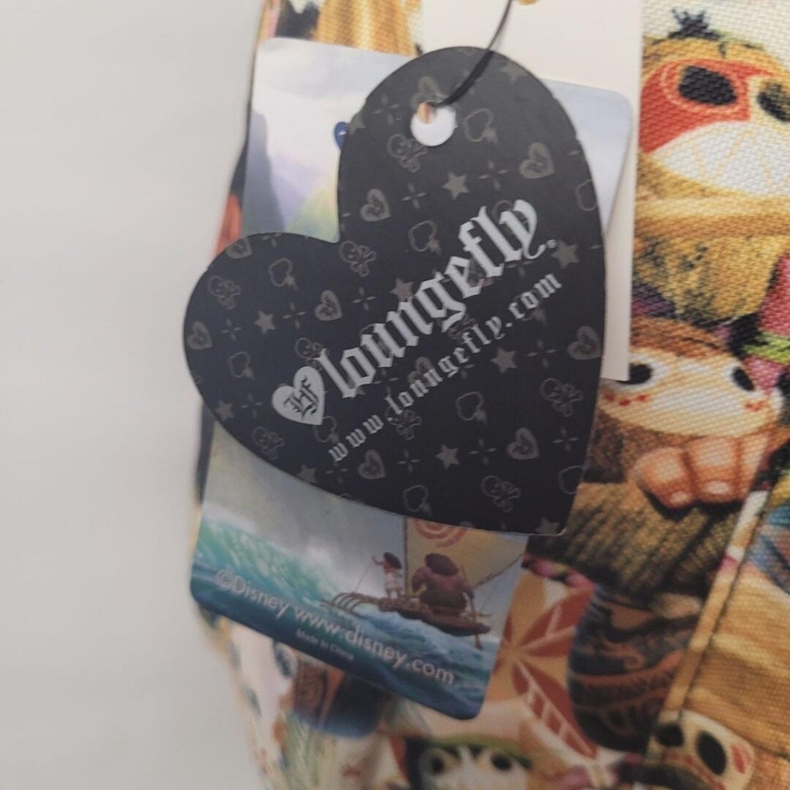 NWT Rare Loungefly Disney Heart Logo Moana Backpack – 2017 Full Size